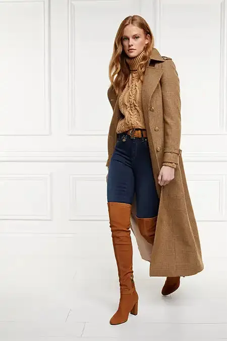 Holland Cooper Sloane Over The Knee Boot Tan Women Boots Holland Cooper Sloane Over The Knee Boot Tan Women Boots