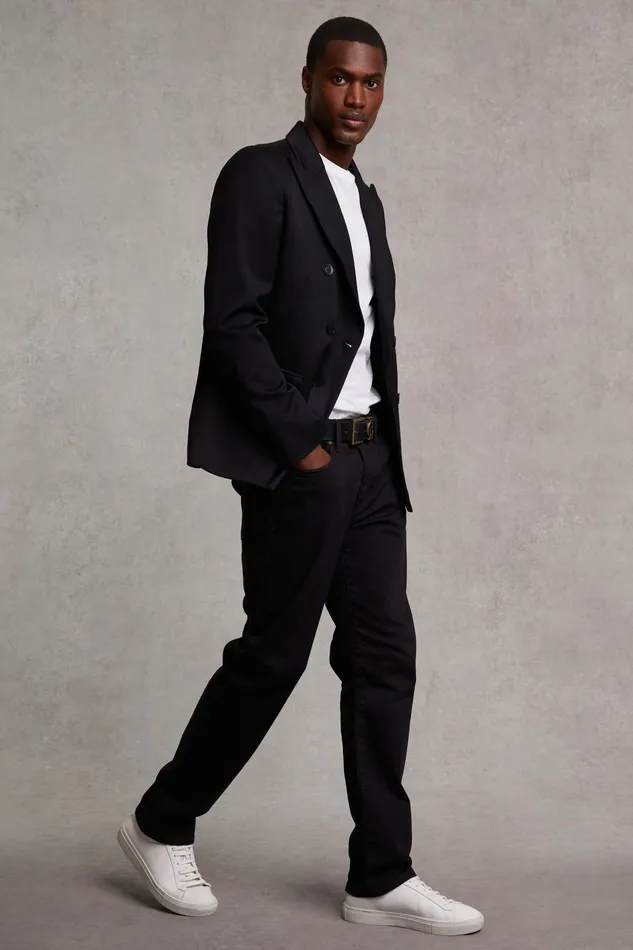 Holland Cooper The Double Breasted Blazer Black Barathea Women Tailoring