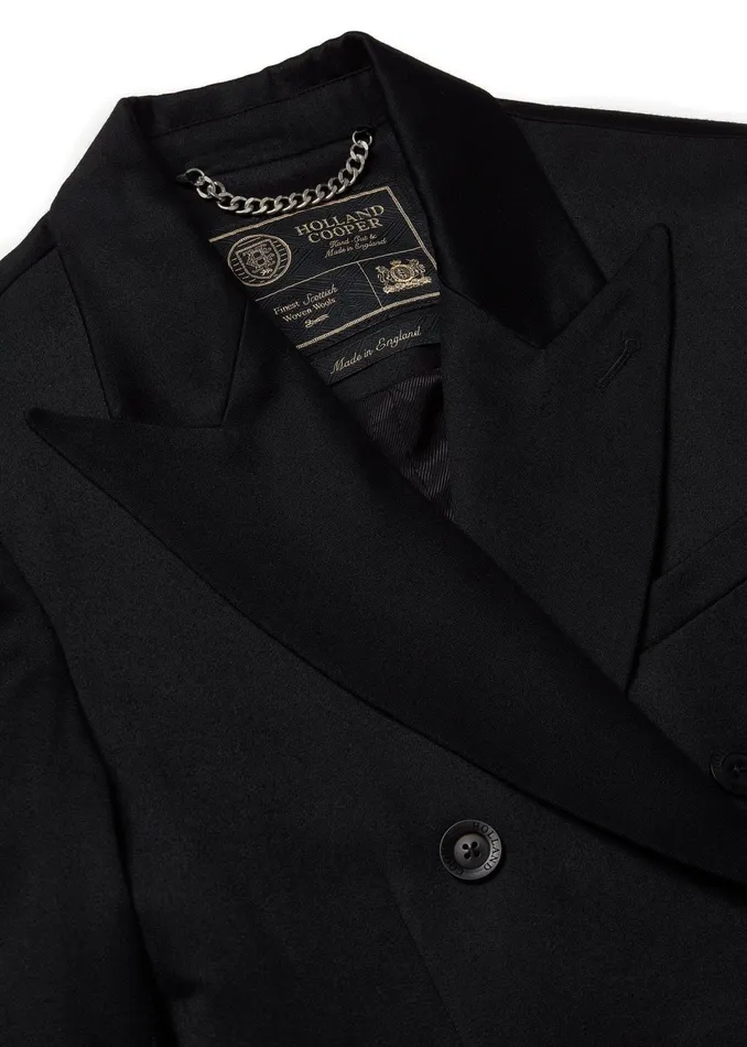 Holland Cooper The Double Breasted Blazer Black Barathea Women Tailoring