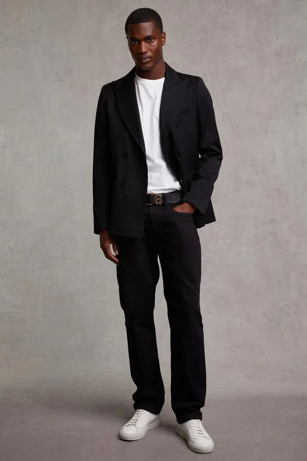 Holland Cooper The Double Breasted Blazer Black Barathea Women Tailoring