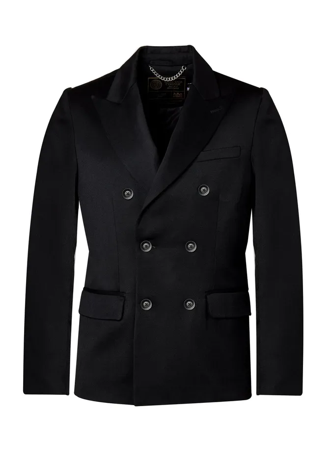 Holland Cooper The Double Breasted Blazer Black Barathea Women Tailoring