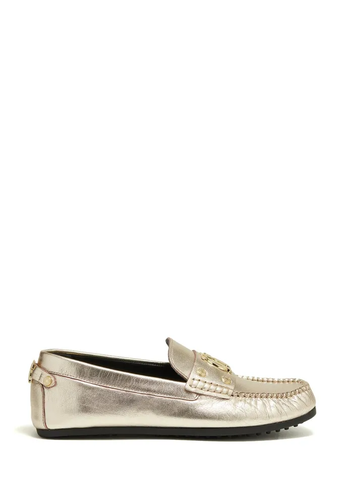 Holland Cooper The Driving Loafer Gold Women Loafers