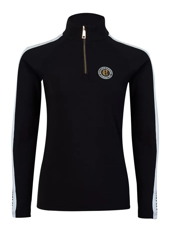 Holland Cooper Thermal Ski Panel Base Layer Black Women Knitwear And Thermals
