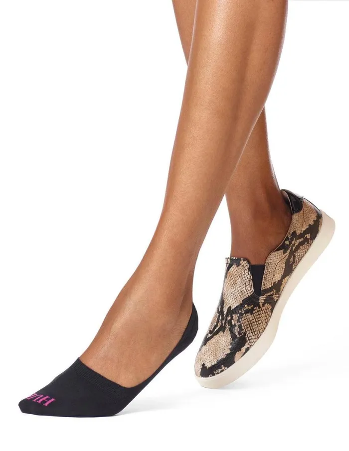 Hue Cushioned Sneaker Liner Black Women Sporty