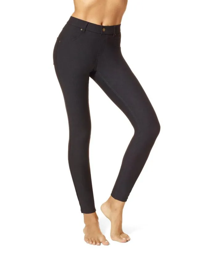 Hue Essential Denim Leggings Black Women Skinny