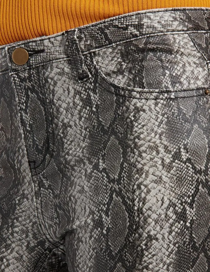 Hue Python Denim Leggings Brown Women Denim