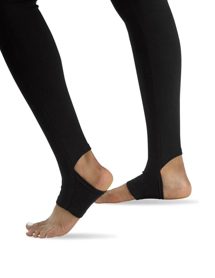 Hue Theracom Laid Back Stirrup Leggings Infused With CBD Black Women Bottoms