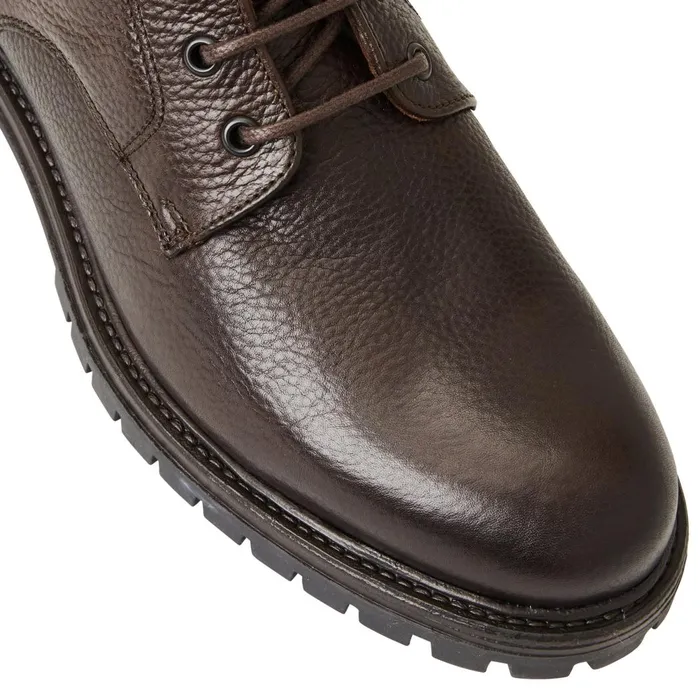 Hunter Contemporary Lace Up Stretch Boot Dark Brown Men Bruno Magli Boots