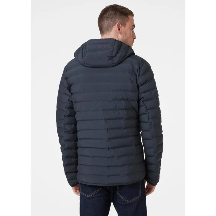 Insulated Jackets Men Helly Hansen MONO MATERIAL HOODED COAT 597 Navy