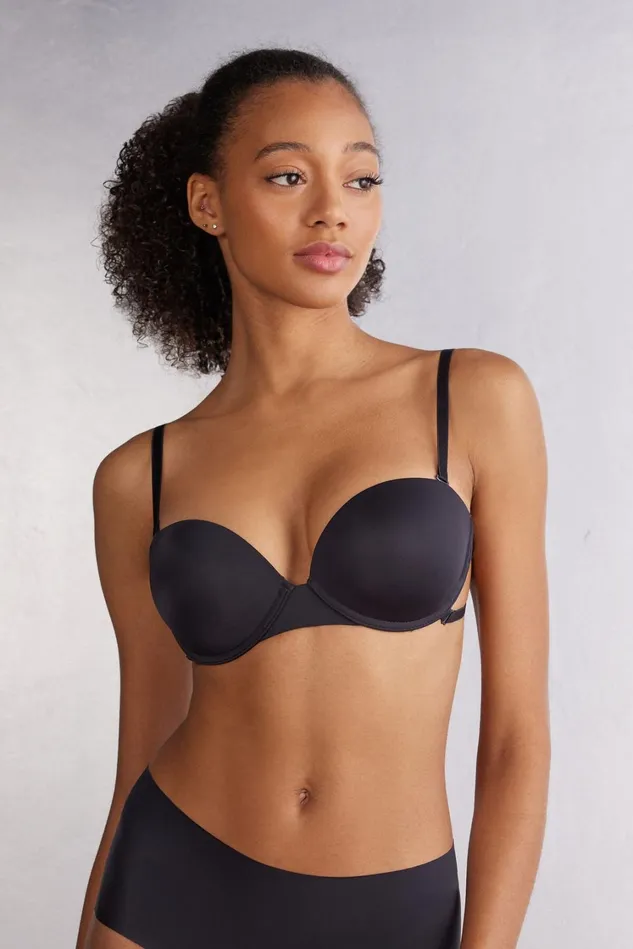 Intimissimi Balconette Women MultiFunctional Anna Balconette Bra In Ultralight Microfiber Black 019 8211 Black