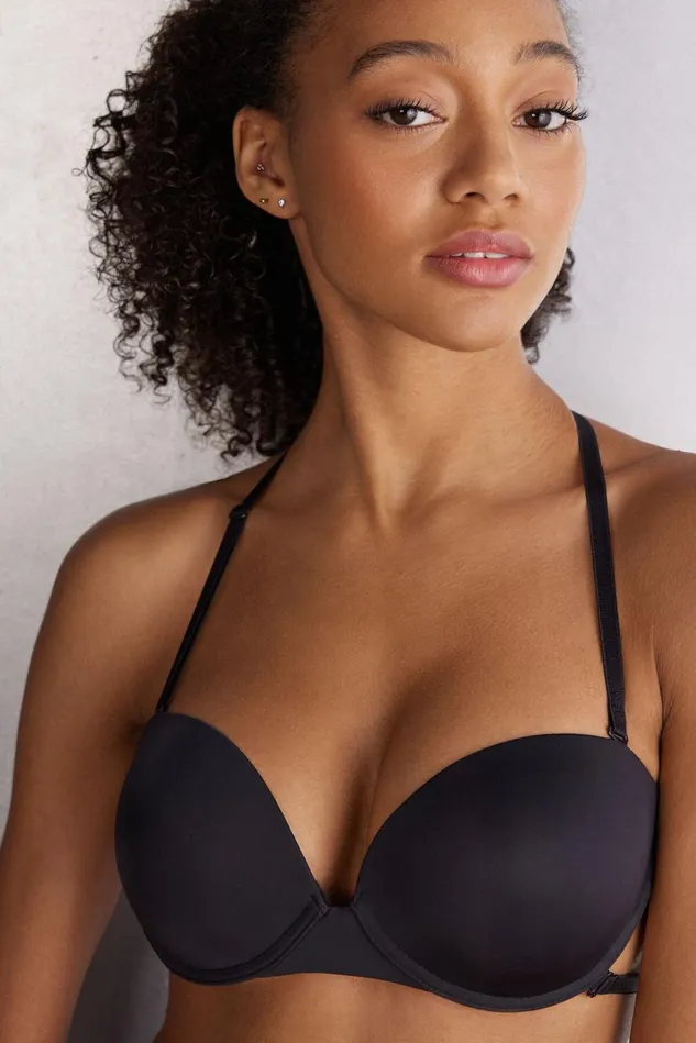 Intimissimi Balconette Women MultiFunctional Anna Balconette Bra In Ultralight Microfiber Black 019 8211 Black