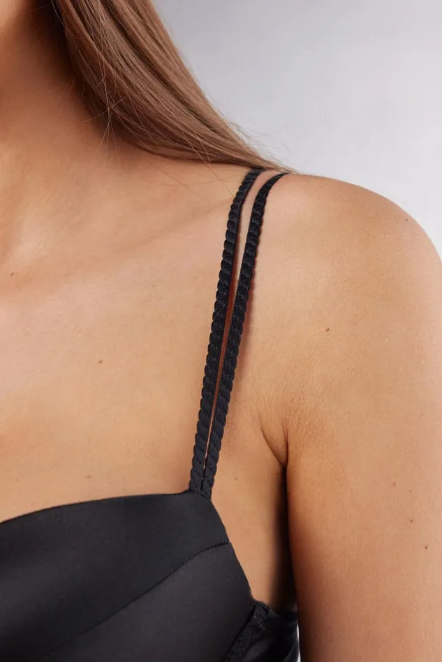 Intimissimi Balconette Women Sofia Natural Lift Balconette Bra In Silk Black 019 8211 Black