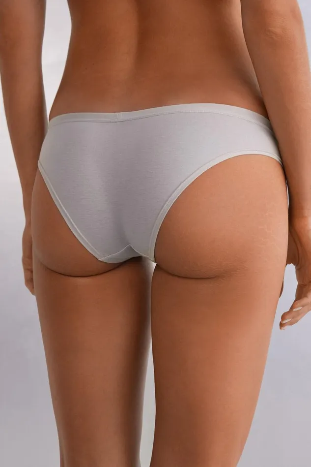 Intimissimi Bikini Panties Women Cotton Panties Pale Grey 347j 8211 Ice Grey