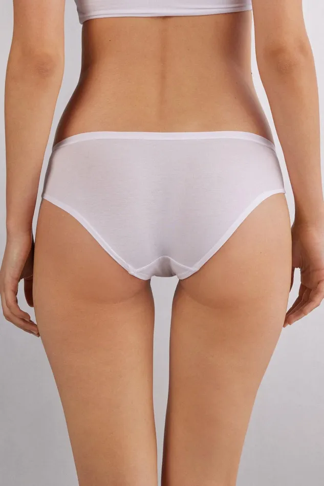Intimissimi Bikini Panties Women Cozy Panties In Cotton White 001 8211 White