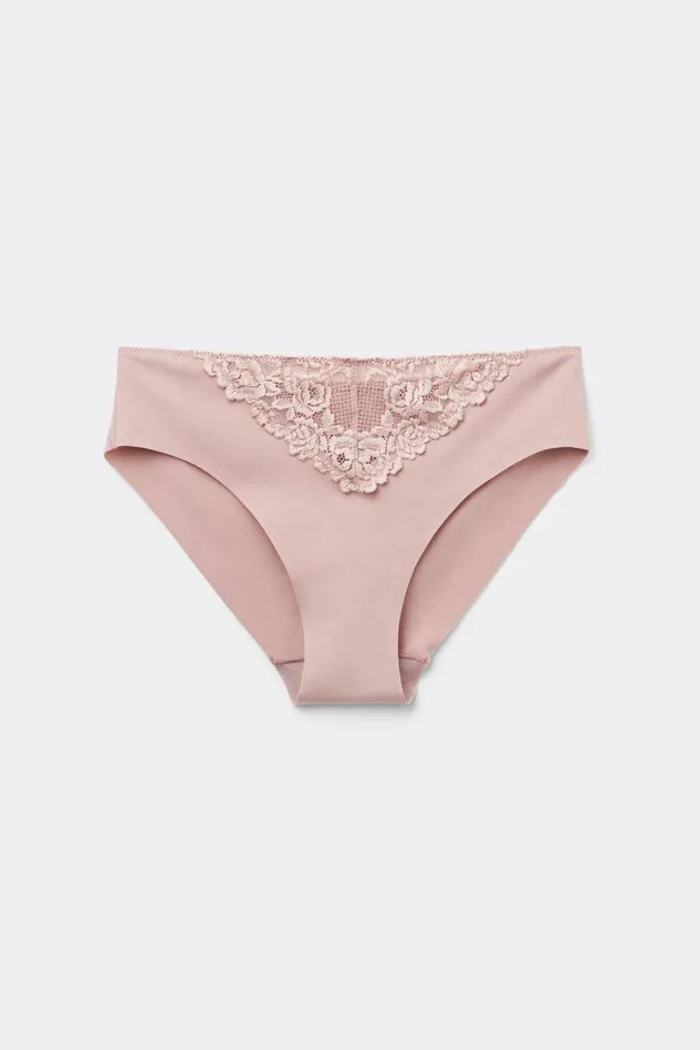 Intimissimi Bikini Panties Women Pretty Flowers Seamless Cotton Panties 011i 8211 Elegant Pink