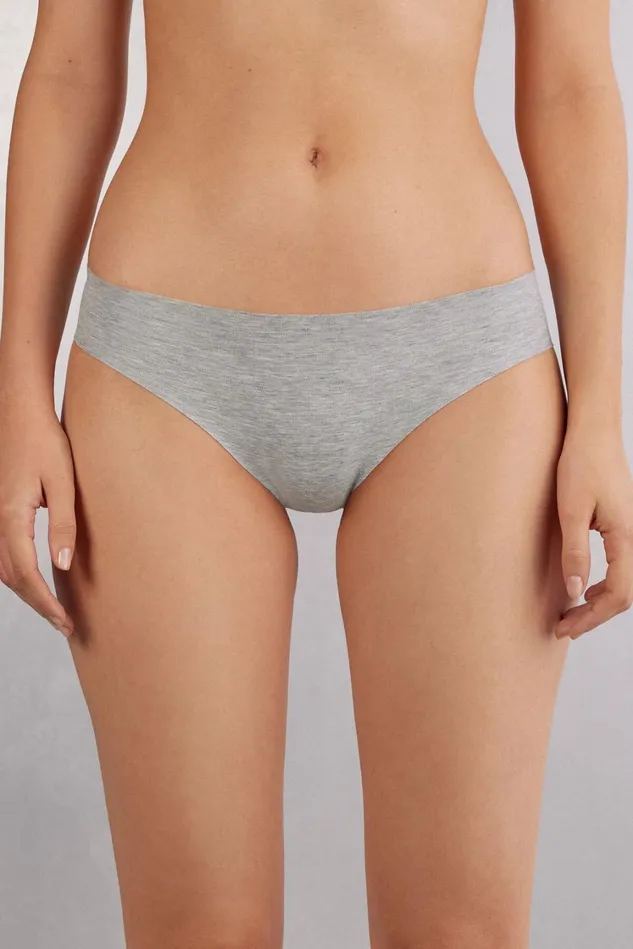 Intimissimi Bikini Panties Women Seamless Cotton Panties Grey 031 8211 Light Heathered Grey Intimissimi Bikini Panties Women Seamless Cotton Panties Grey 031 8211 Light Heathered Grey