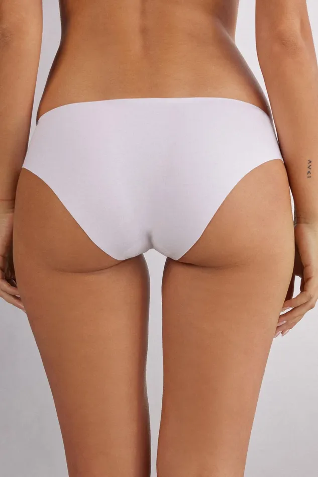 Intimissimi Bikini Panties Women Seamless Cotton Panties White 001 8211 White