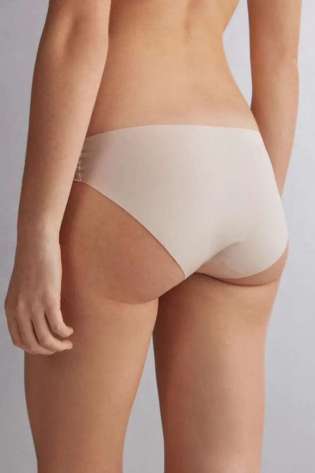 Intimissimi Bikini Panties Women Seamless Microfiber Panties Natural 2280 8211 Avorio Crema