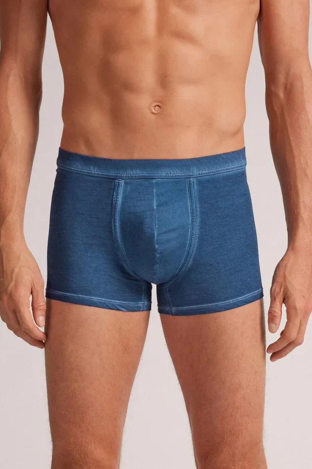 Intimissimi Boxers Men Natural Fresh Cotton Boxers Blue 680j 8211 Dark Denim Washed Intimissimi Boxers Men Natural Fresh Cotton Boxers Blue 680j 8211 Dark Denim Washed