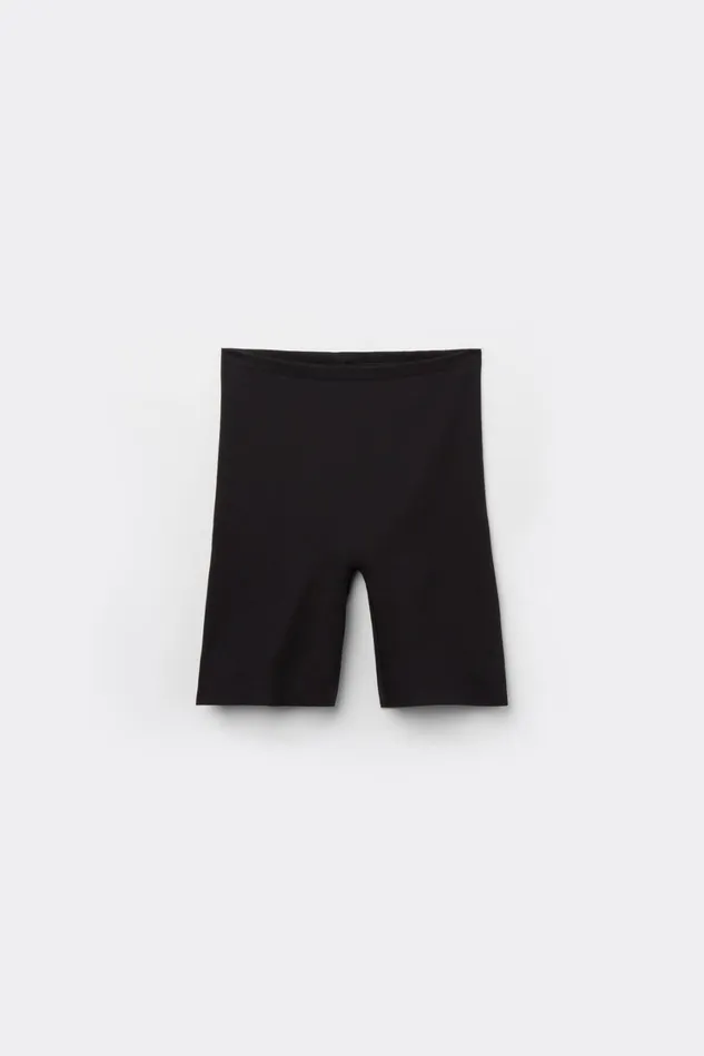 Intimissimi Boyshorts and Hipsters Women Raw Edge Seamless Cotton Shorts Black 019 8211 Black