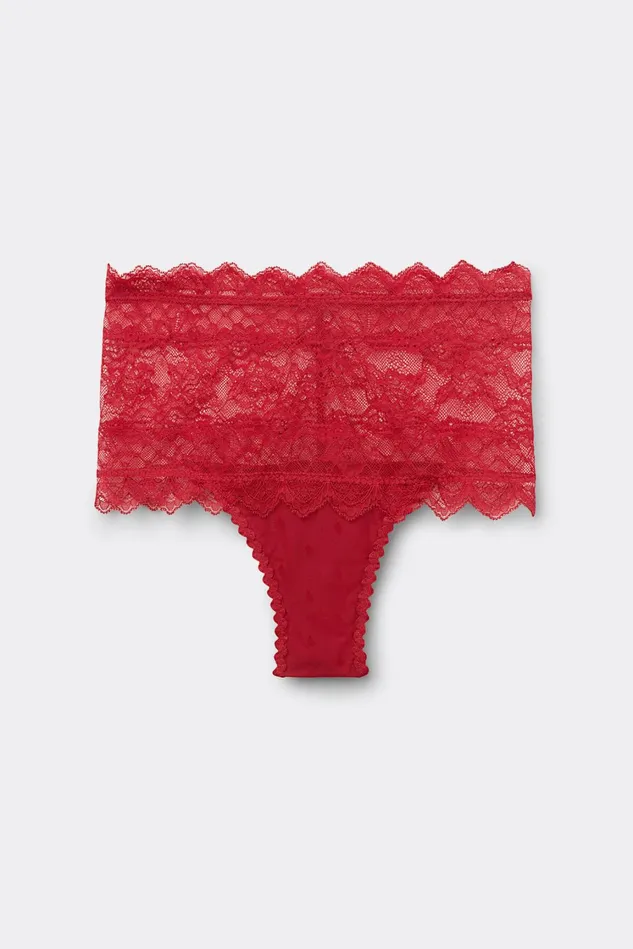 Intimissimi Boyshorts and Hipsters Women Winter Of Love High Waist Hipster Brazilian Red 9888 8211 Candy Apple Red