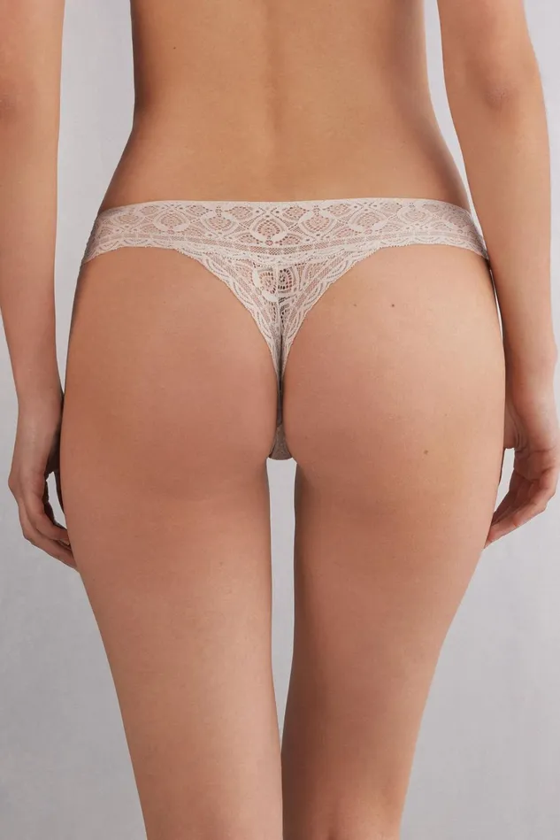 Intimissimi Brazilian Cut Women Lace Brazilian Natural 2280 8211 Avorio Crema