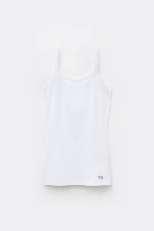 Intimissimi Camisoles Tank Tops Women Spaghetti Strap Top In Cotton White 001 8211 White