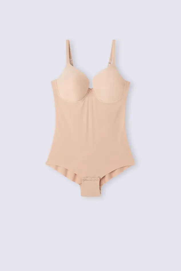 Intimissimi Lingerie Bodysuits Women Francesca Bodysuit In Ultralight Microfiber Natural 044 8211 Honey Soft Beige