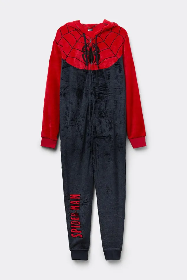Intimissimi Long Pajamas Men Marvel SpiderMan Terrycloth Coverall Pajamas 724j 8211 Blu Notterosso