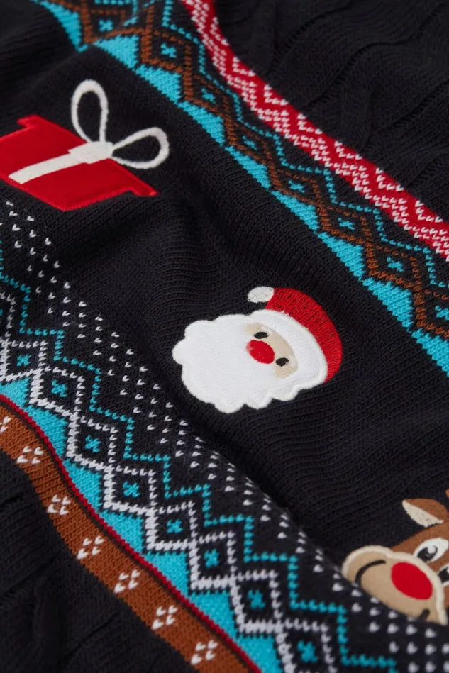 Intimissimi Long Sleeve Tops Men Santa Claus And Reindeer Christmas Sweatshirt Blue 800 8211 Blu Notte