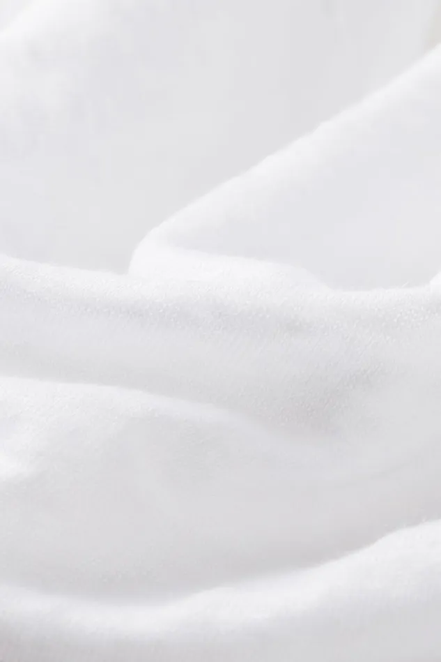 Intimissimi Long Sleeve Tops Women Linen Bateau Neck Top White 001 8211 White