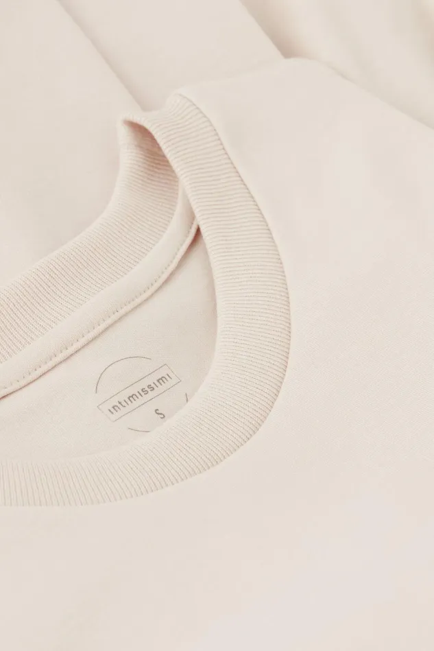 Intimissimi Long Sleeve Tops Women Long Sleeve Top In Cotton White 659j 8211 Bianco Polvere