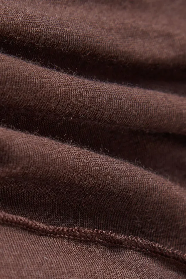 Intimissimi Long Sleeve Tops Women Modal Cashmere Ultralight HighNeck Top Brown 130 8211 Brown