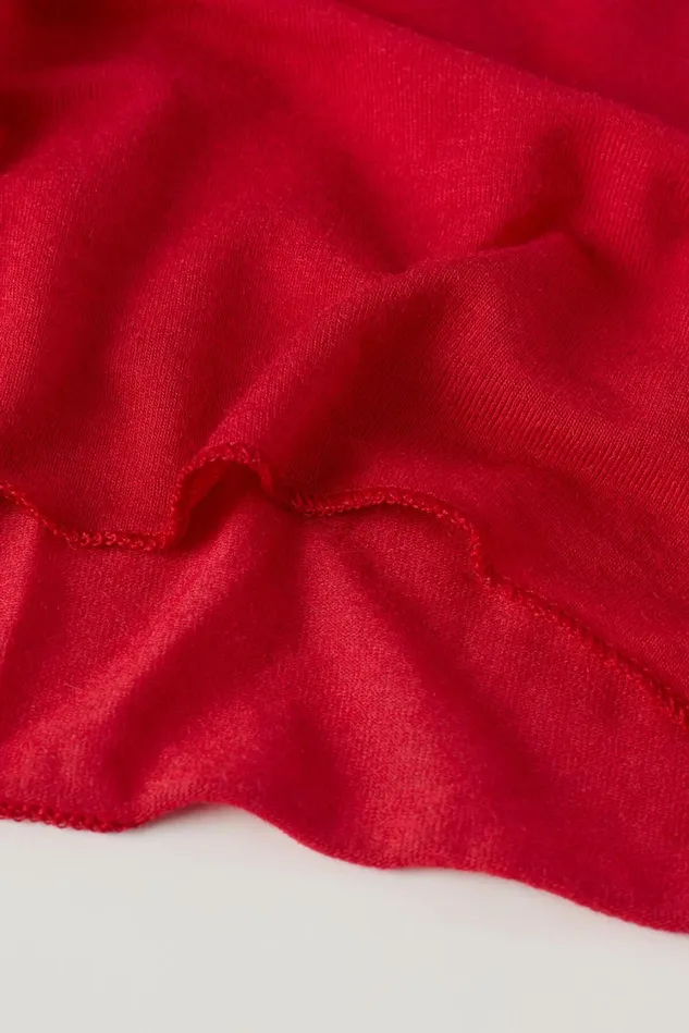 Intimissimi Long Sleeve Tops Women Modal Cashmere Ultralight HighNeck Top Red 1473 8211 Rosso