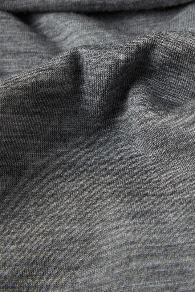 Intimissimi Long Sleeve Tops Women Wool and Cotton Long Sleeve High Collar Top Grey 7481 8211 Aluminium Grey Blend