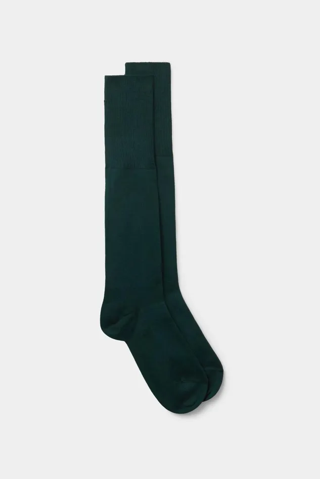 Intimissimi Long Socks Men Tall Warm Cotton Socks Green 132j 8211 Verde Scuro