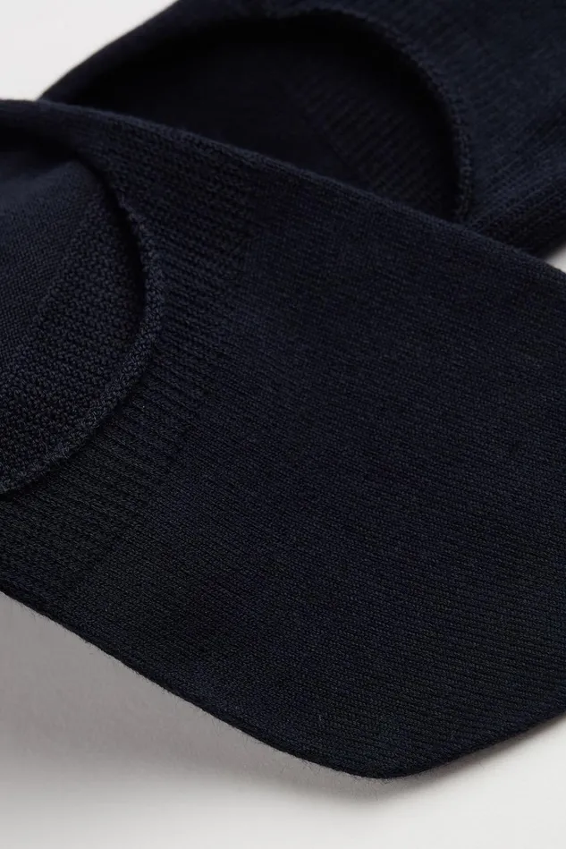 Intimissimi NoShow Socks Men Stretch Cotton Footlet Socks Blue 016 8211 Blue