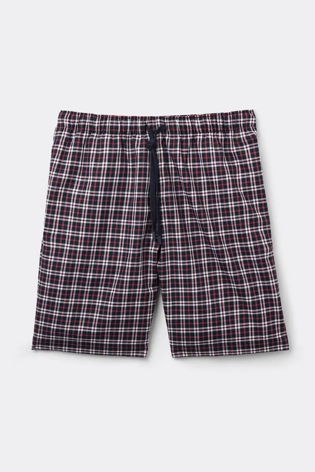 Intimissimi Pants Men Checked Cloth Shorts Blue 668j 8211 Check Blubianco