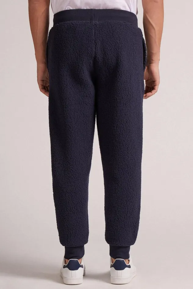 Intimissimi Pants Men Polar Fleece Pants Blue 800 8211 Blu Notte