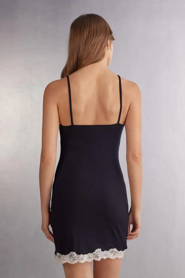 Intimissimi Slips Babydolls Women Effortless Beauty Chemise Black 768j 8211 Nerocream