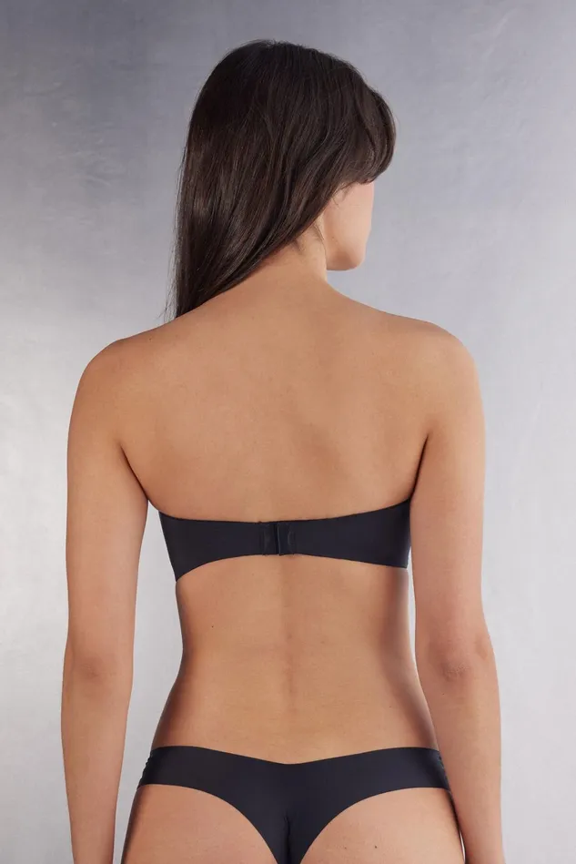 Intimissimi Strapless Bandeau Women Anna Bandeau Bra In Ultralight Microfiber Black 019 8211 Black