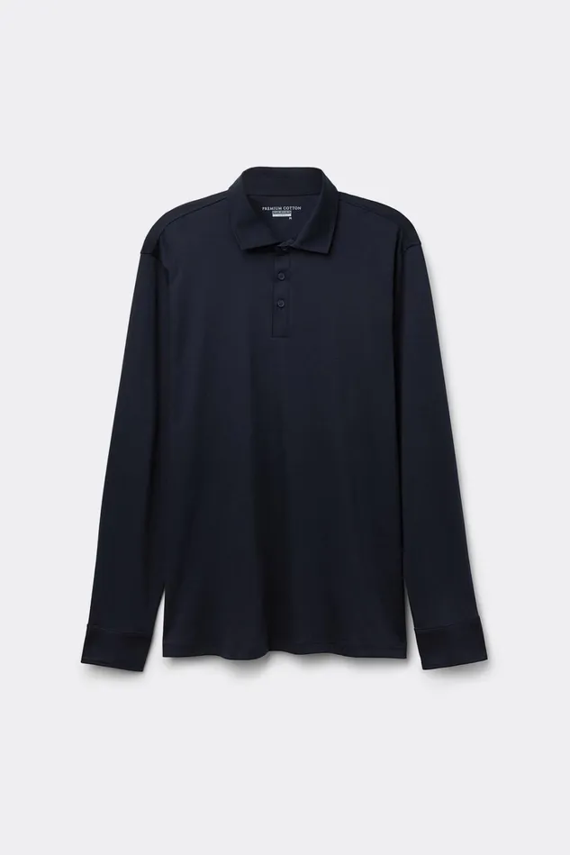 Intimissimi Sweatshirts Men Mercerized Cotton Polo Blue 800 8211 Blu Notte