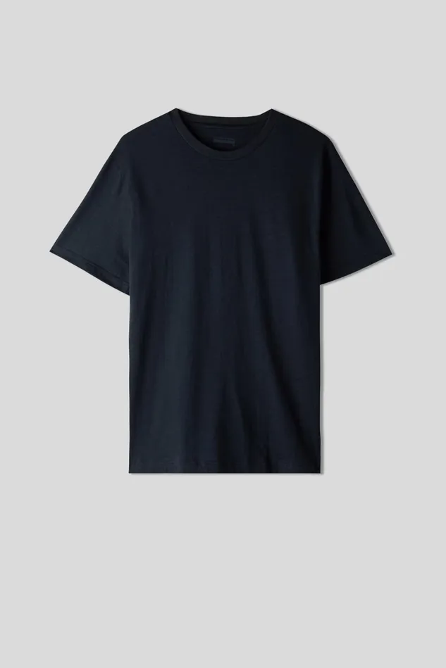 Intimissimi TShirts Polos Men Slub Cotton TShirt Blue 800 8211 Blu Notte