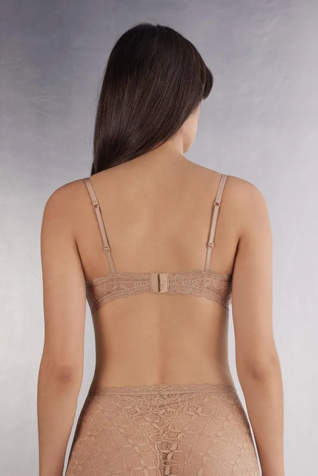 Intimissimi Triangle Women Tiziana Triangle Bra In Lace Natural 044 8211 Honey Soft Beige