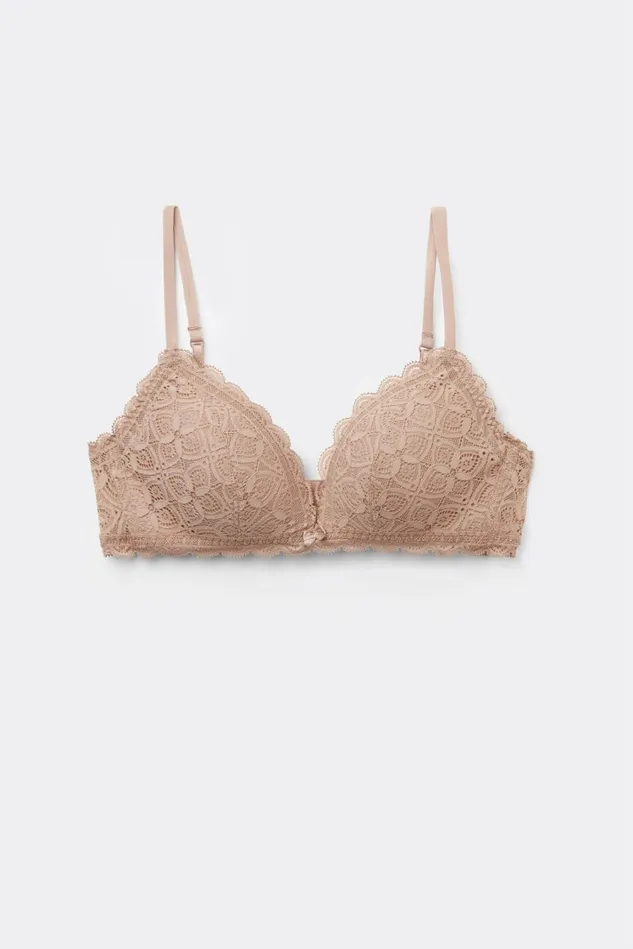 Intimissimi Triangle Women Tiziana Triangle Bra In Lace Natural 044 8211 Honey Soft Beige