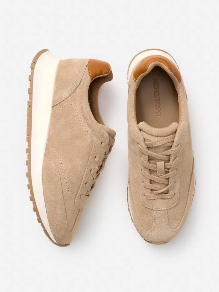 JMcLaughlin Agathe Suede Sneakers Neutral Women Sneakers