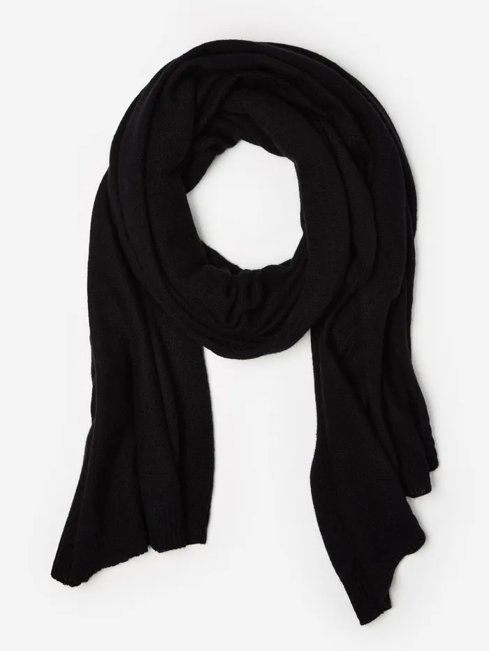 JMcLaughlin Ailia Cashmere Scarf Black Women Scarves