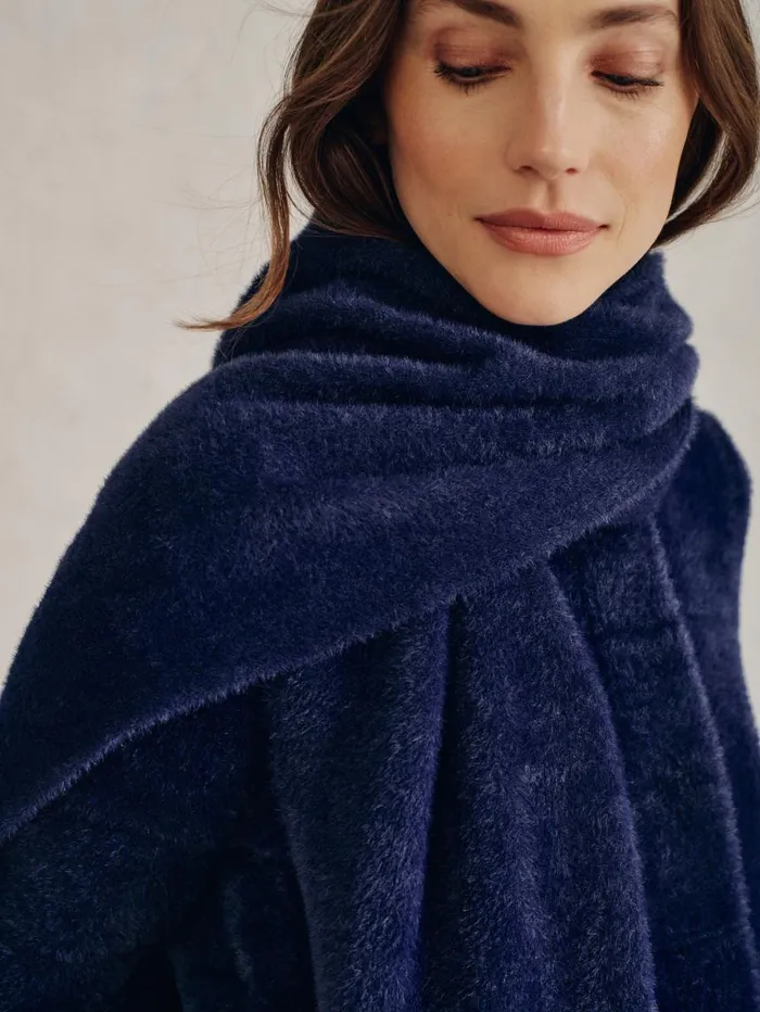 JMcLaughlin Cabana Scarf Navy Women Scarves