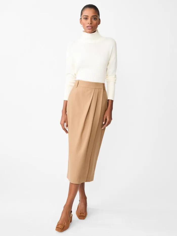 JMcLaughlin Carolina Skirt Khaki Women Skirts and Skorts