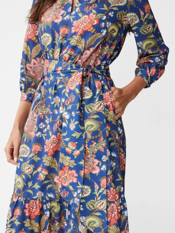 JMcLaughlin Cerina Dress In Baroque Bloom Navymulti Women Dresses JMcLaughlin Cerina Dress In Baroque Bloom Navymulti Women Dresses
